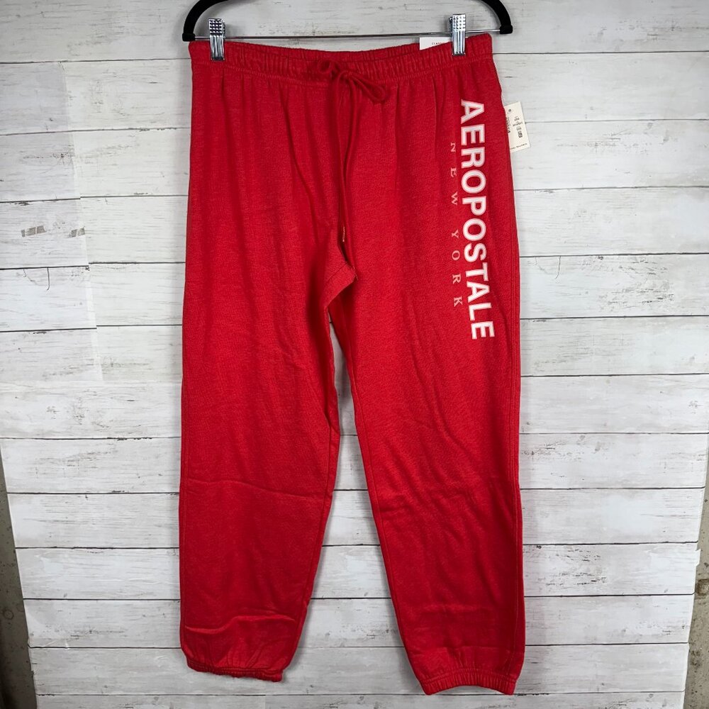 Aeropostale Red Cinch Sweatpants